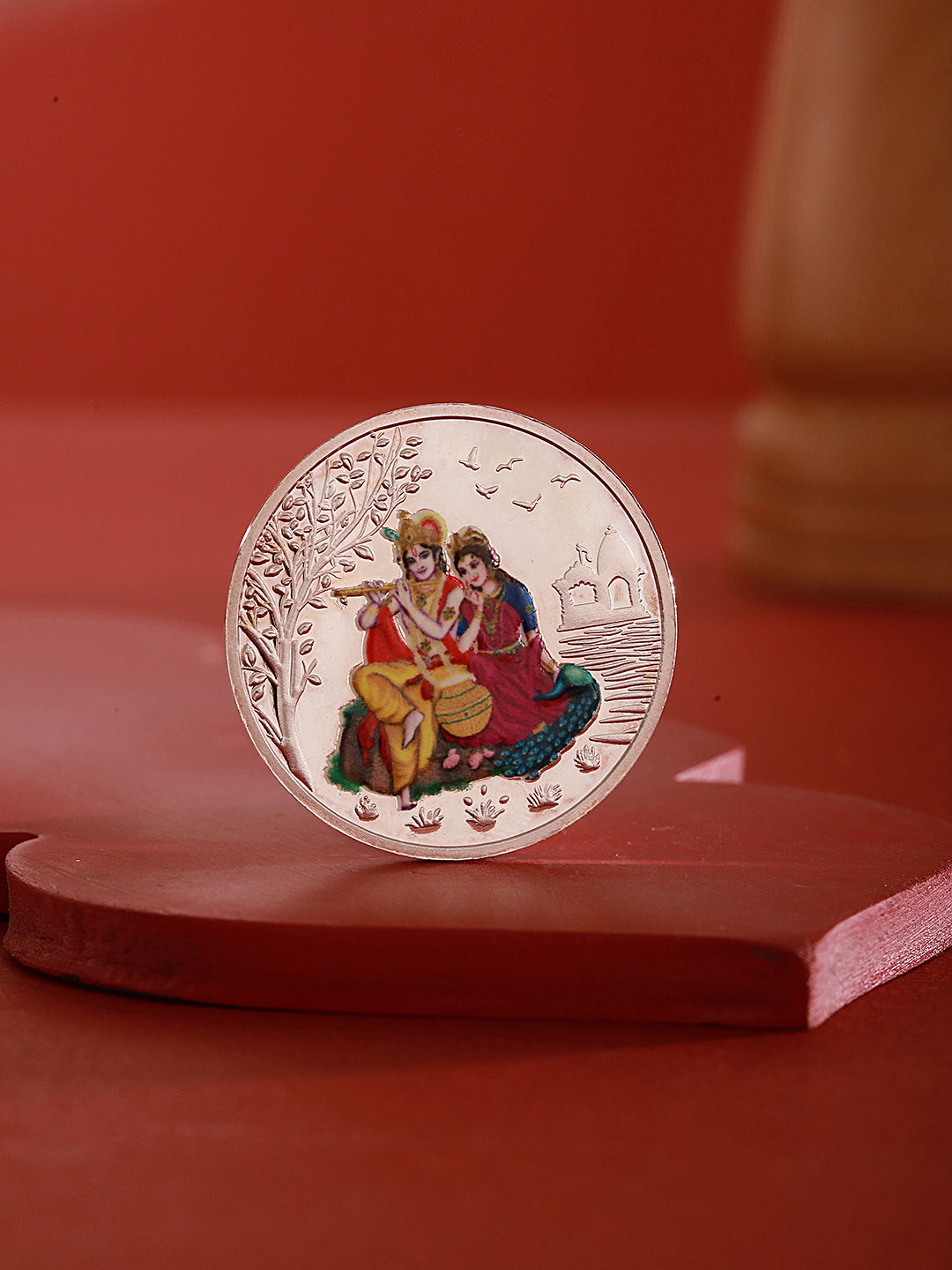 Enchanting Radha Krishna 10 gram  999 Silver Coin